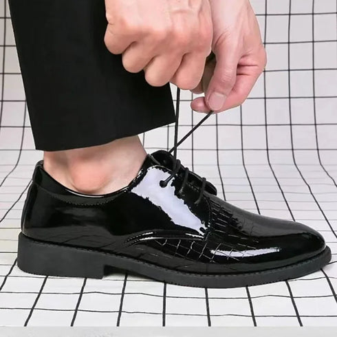 Men Leather Shoes Business Formal Fashion Korean Style Casual Versatile Footwear